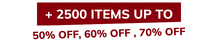 Summer Sale +2500 items Up to 50% Off, 60% Off, 70% Off