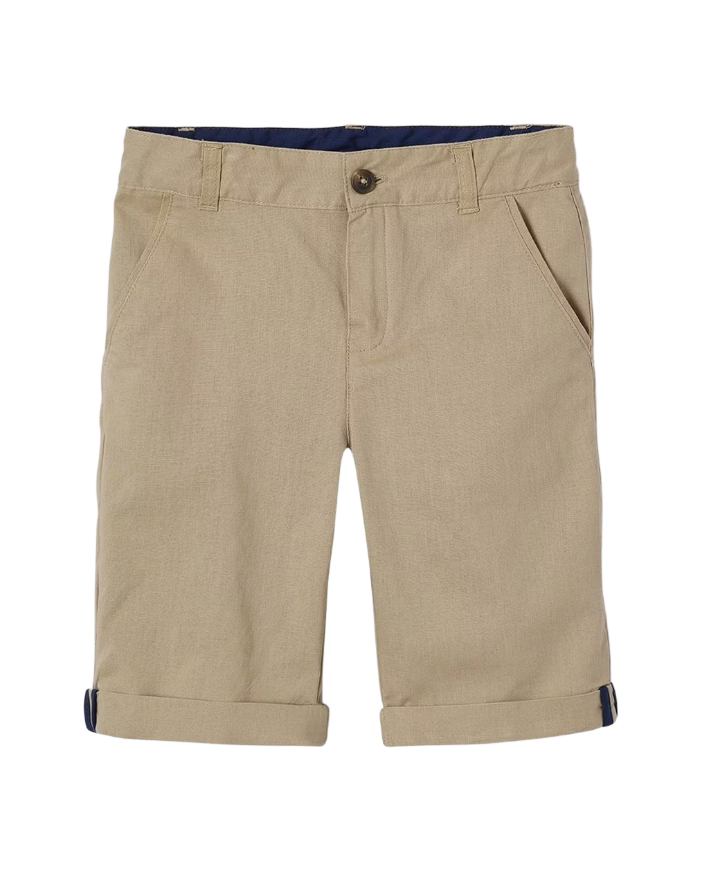 Bermuda Shorts in Cotton/Linen for Boys - beige