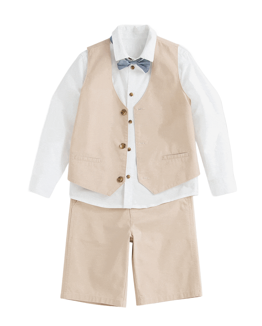 4-Piece Occasion Wear Ensemble for Boys - beige