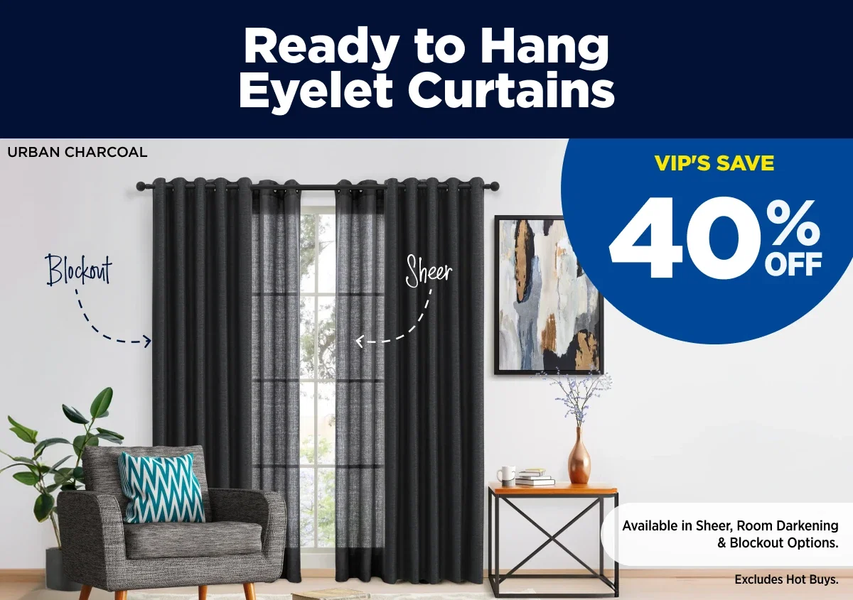 Ready to hand Eyelet curtain