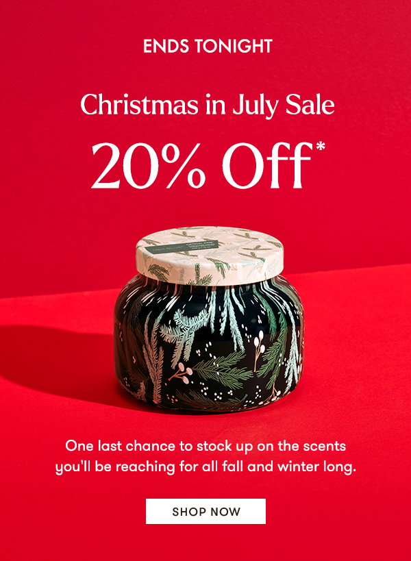 Christmas in July Sale: 20% Off