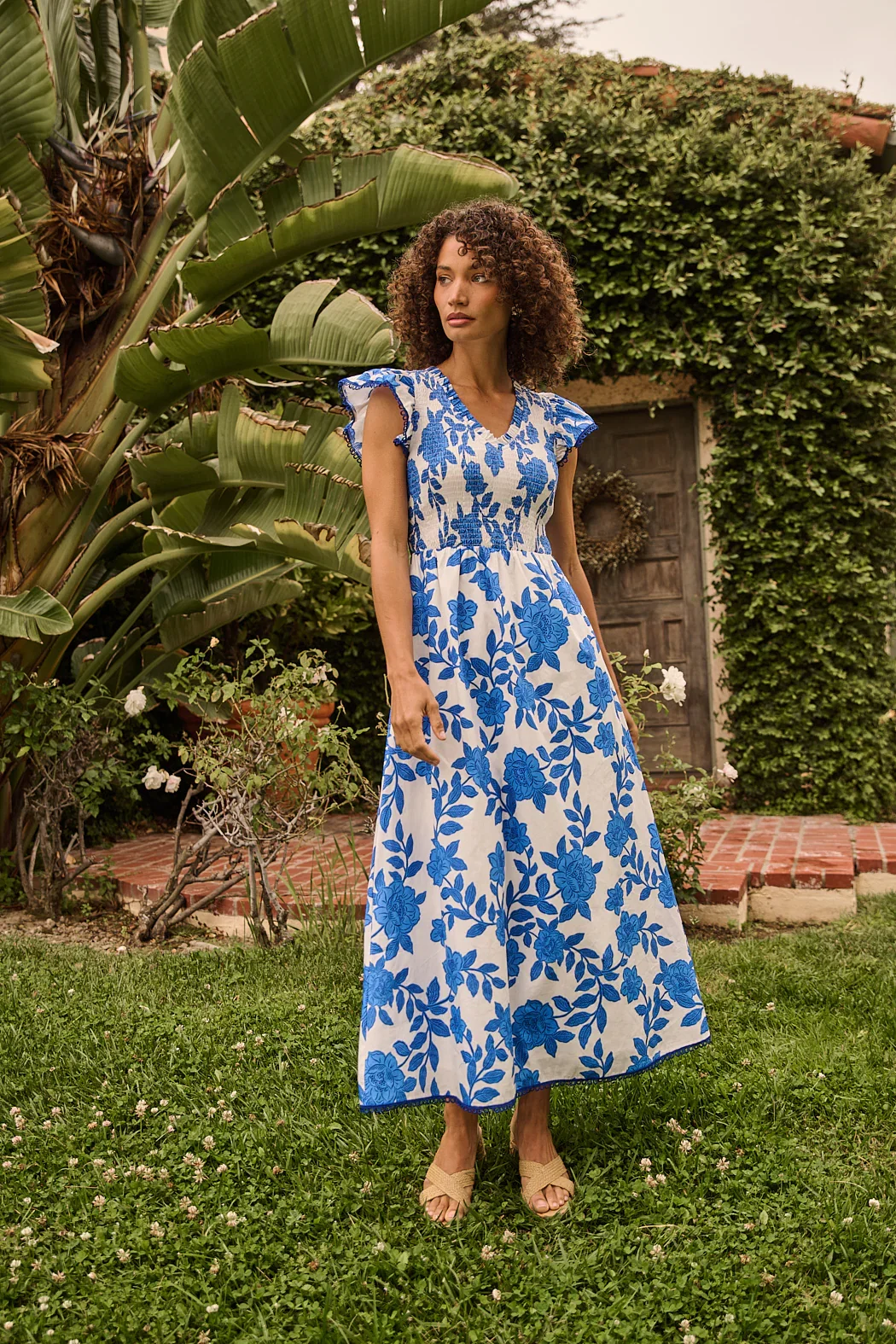 Image of Merlin Tiered Midi Dress Glantis Floral