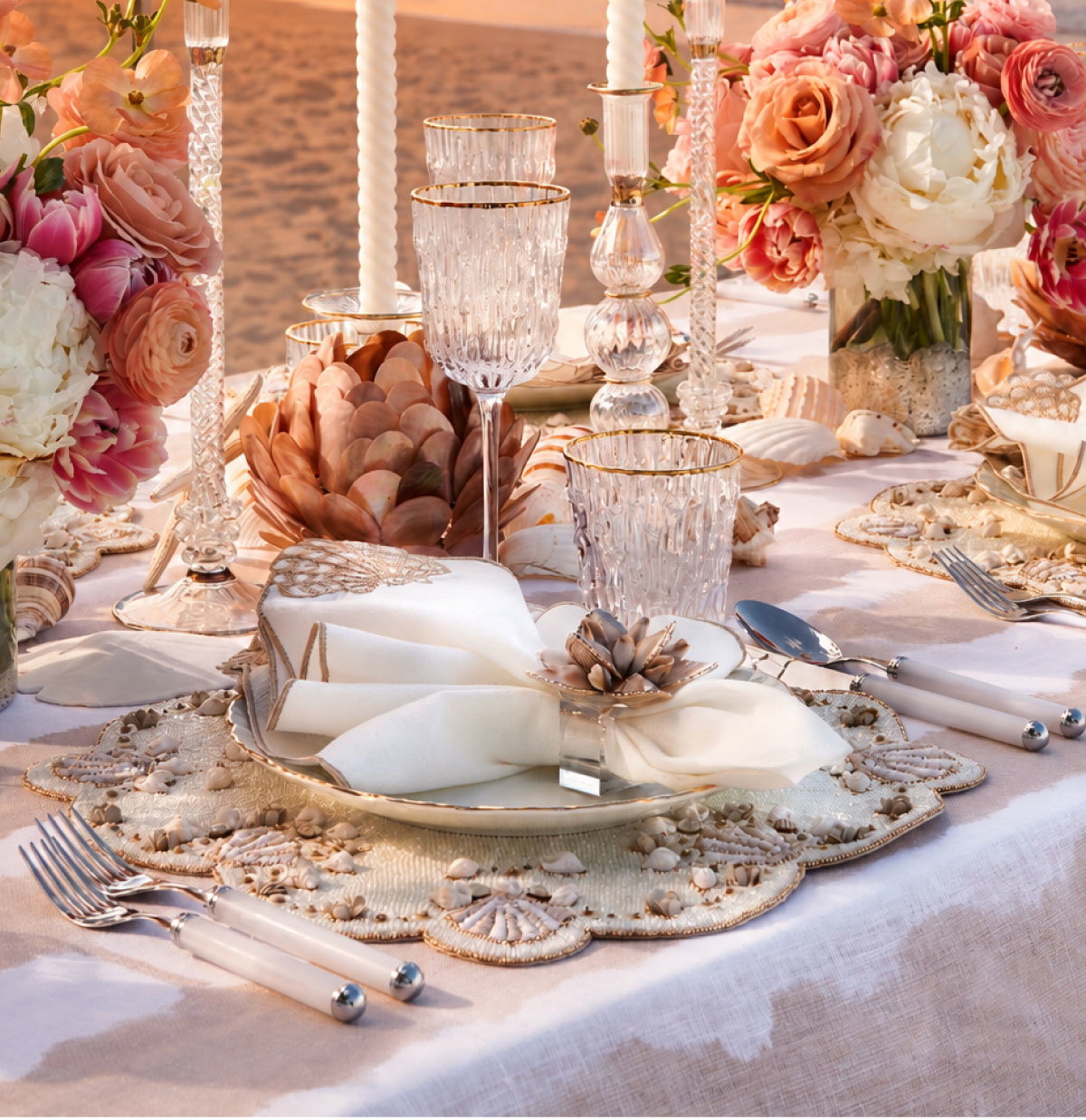 Sunset Beach Tablescape