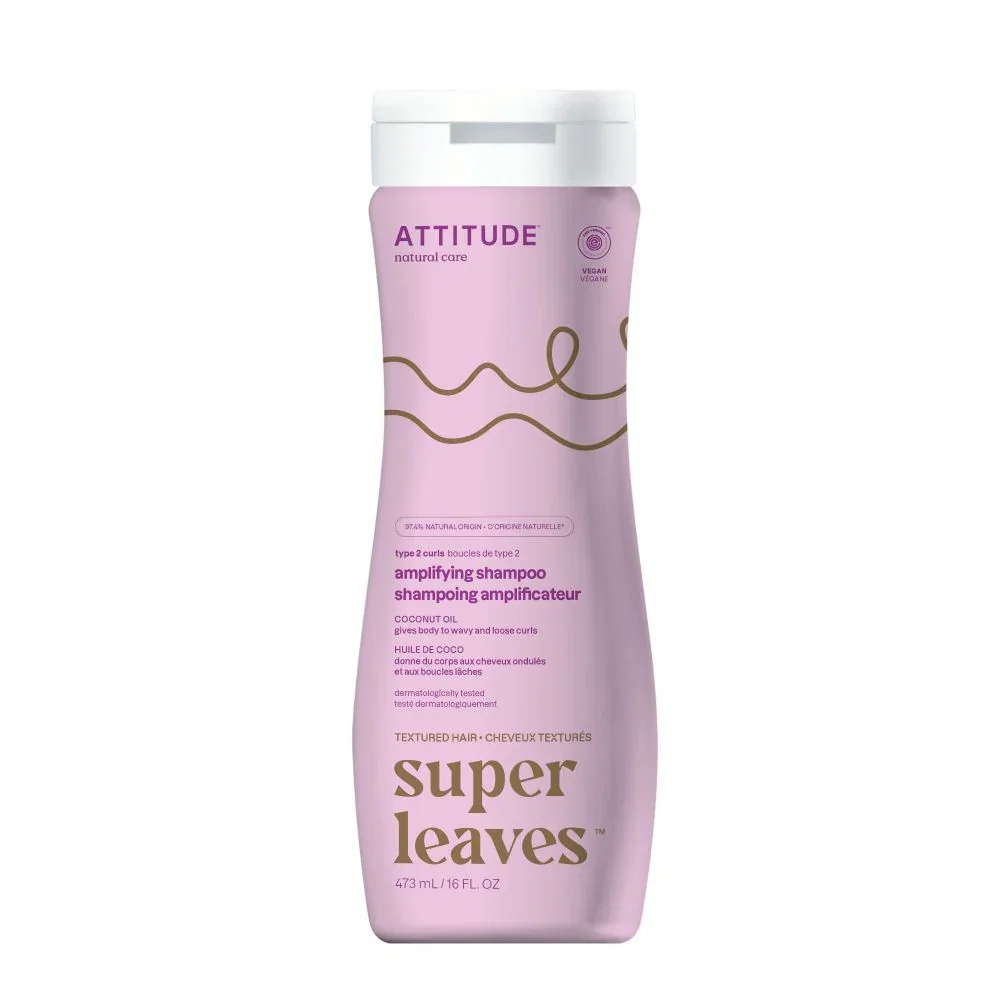 Image of Attitude Super Leaves Shampoo Coconut Oil Curl Amplifying