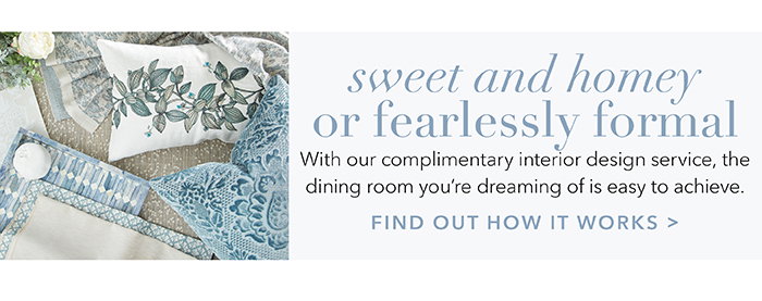Complimentary Design Service | How it works >