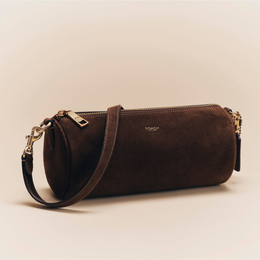Barrel Bag Brass/Dark Chocolate
