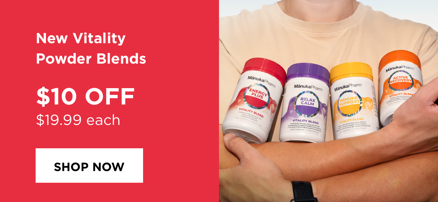 New Vitality Powder Blends $10 OFF $19.99 each | SHOP NOW