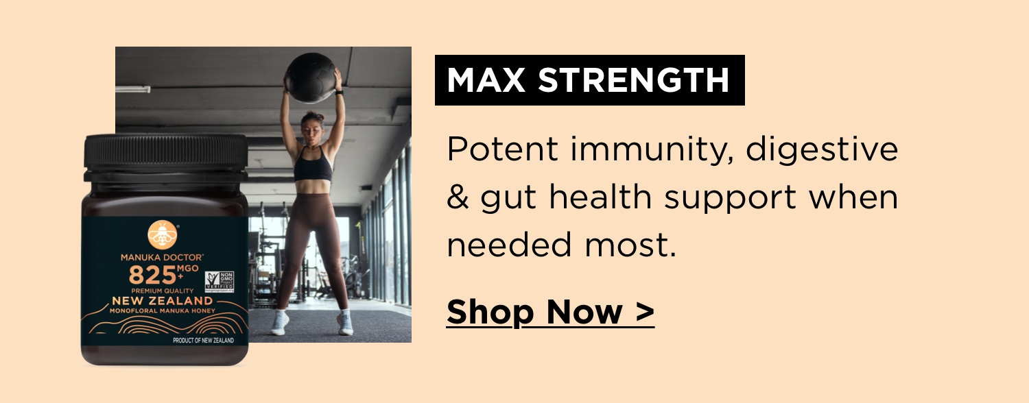 MAX STRENGTH | Potent immunity, digestive & gut health support when needed most. | Shop Now