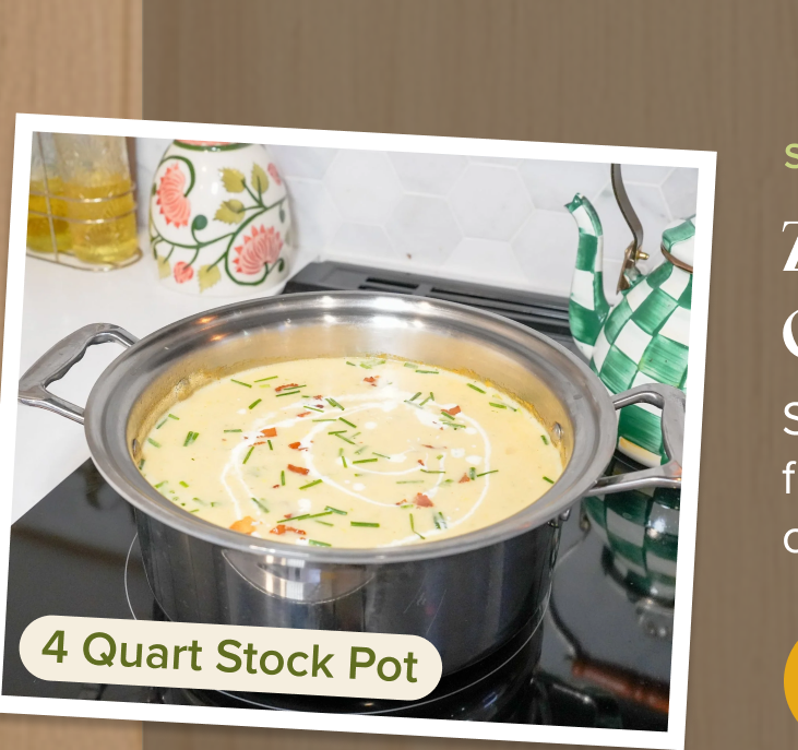 4 Quart Stock Pot with Cover