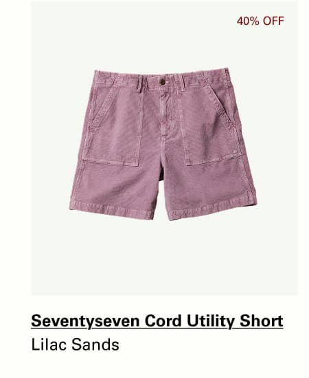 Seventyseven Cord Utility Shorts