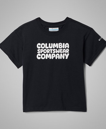A black graphic t-shirt