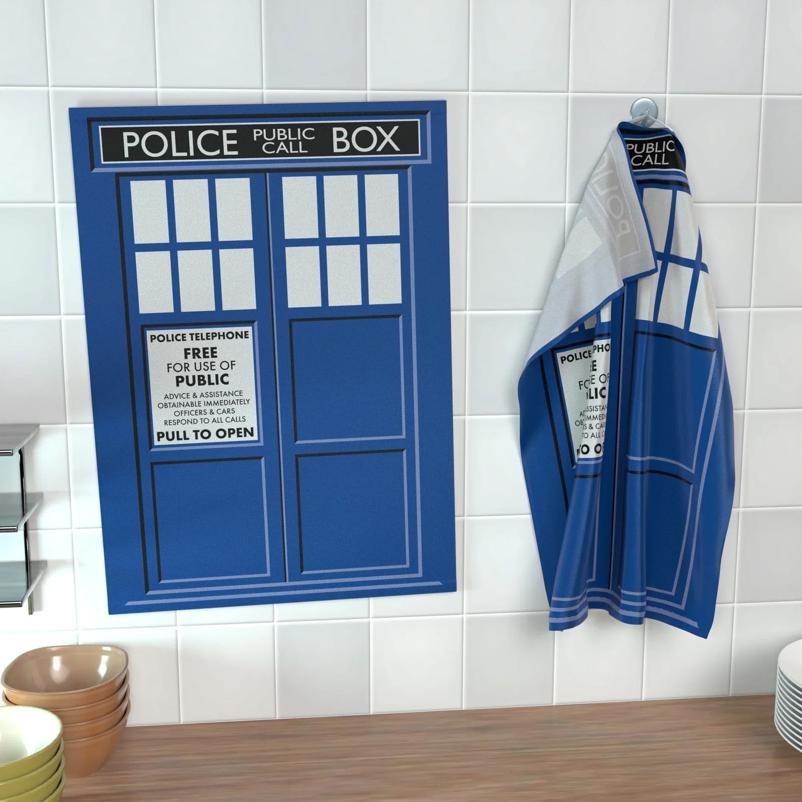 Geschirrhandtuch Police Call Box