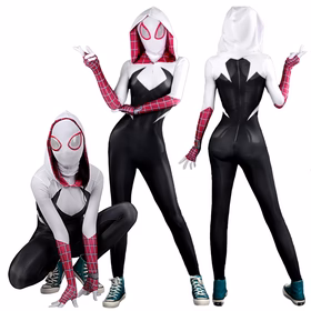 Across the Verse Gwen Cosplay Adult Costume with Mask