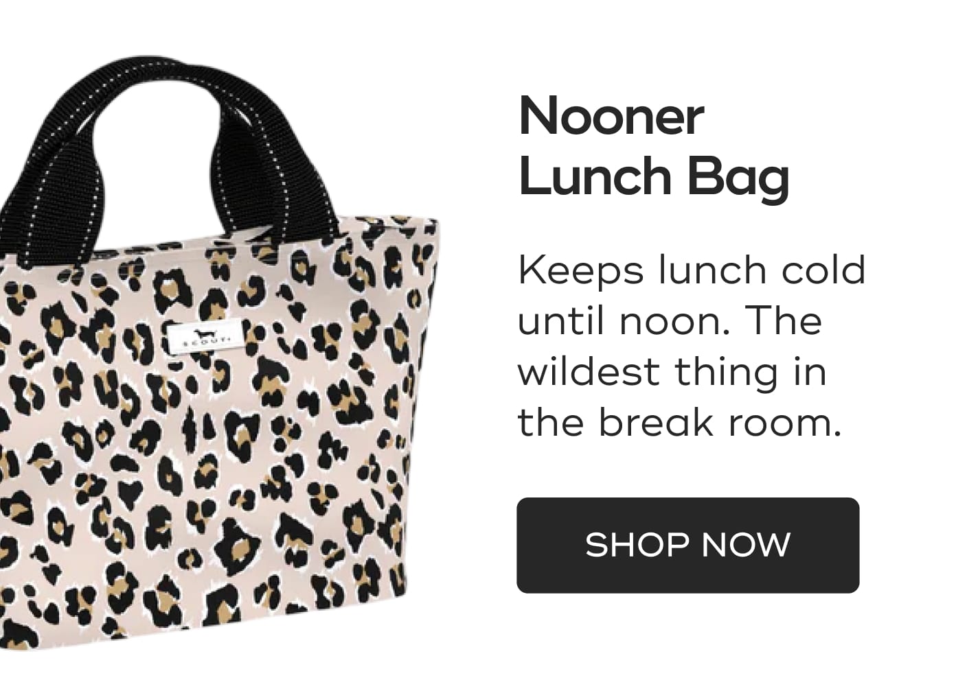 Nooner Lunch Bag. Keeps lunch cold until noon. The wildest thing in the break room. SHOP NOW