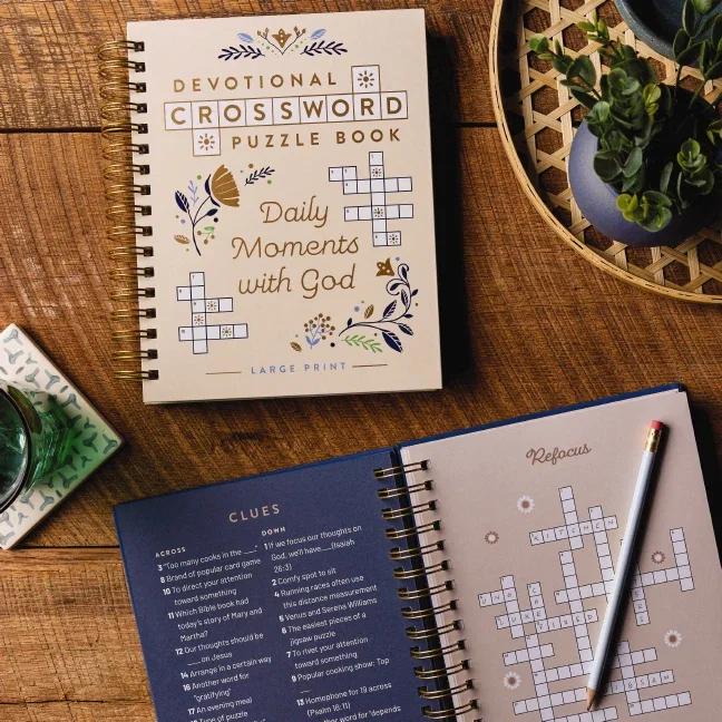 Daily Moments with God Devotional Crossword Puzzle Book