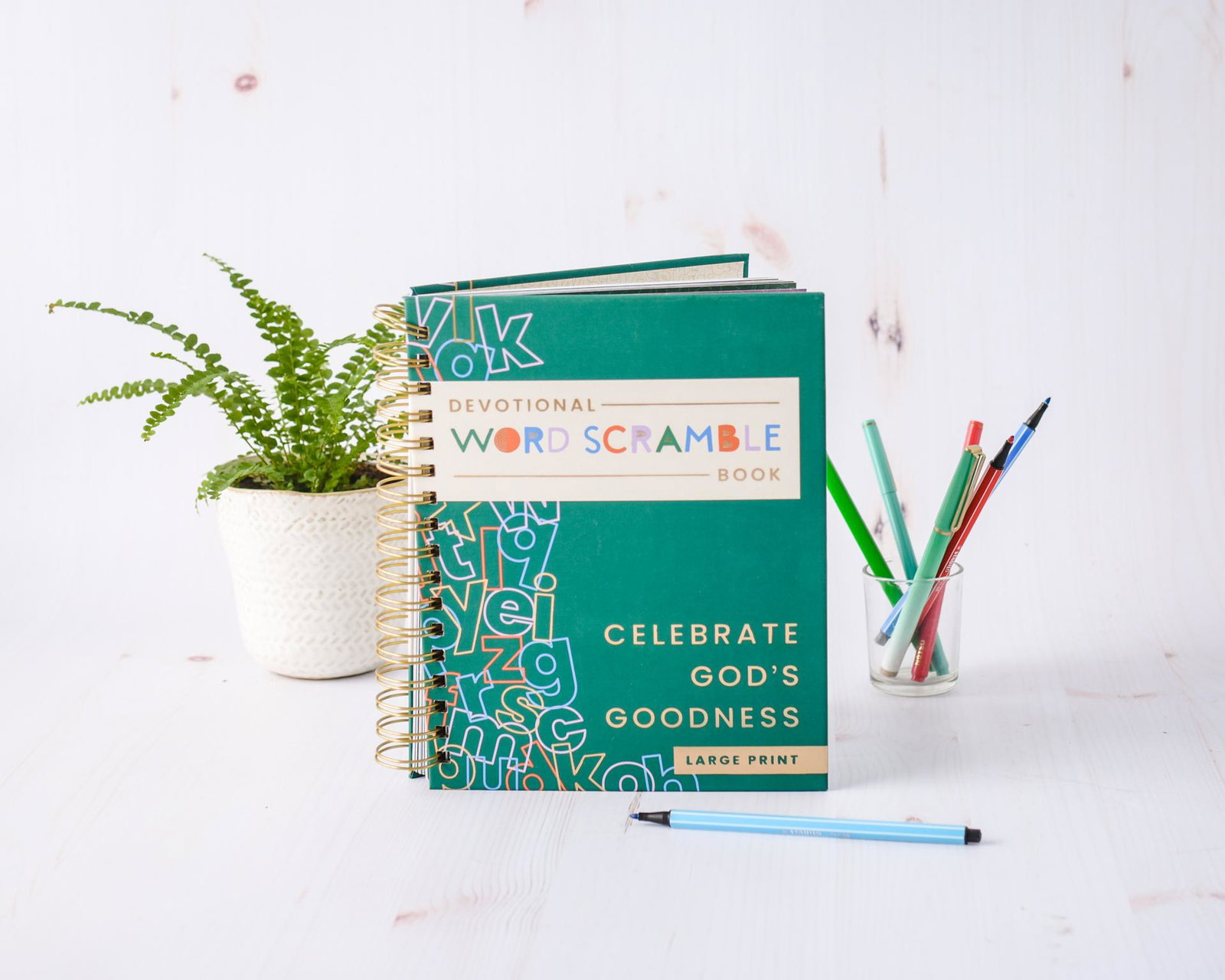 Devotional Word Scramble Book: Celebrate God’s Goodness