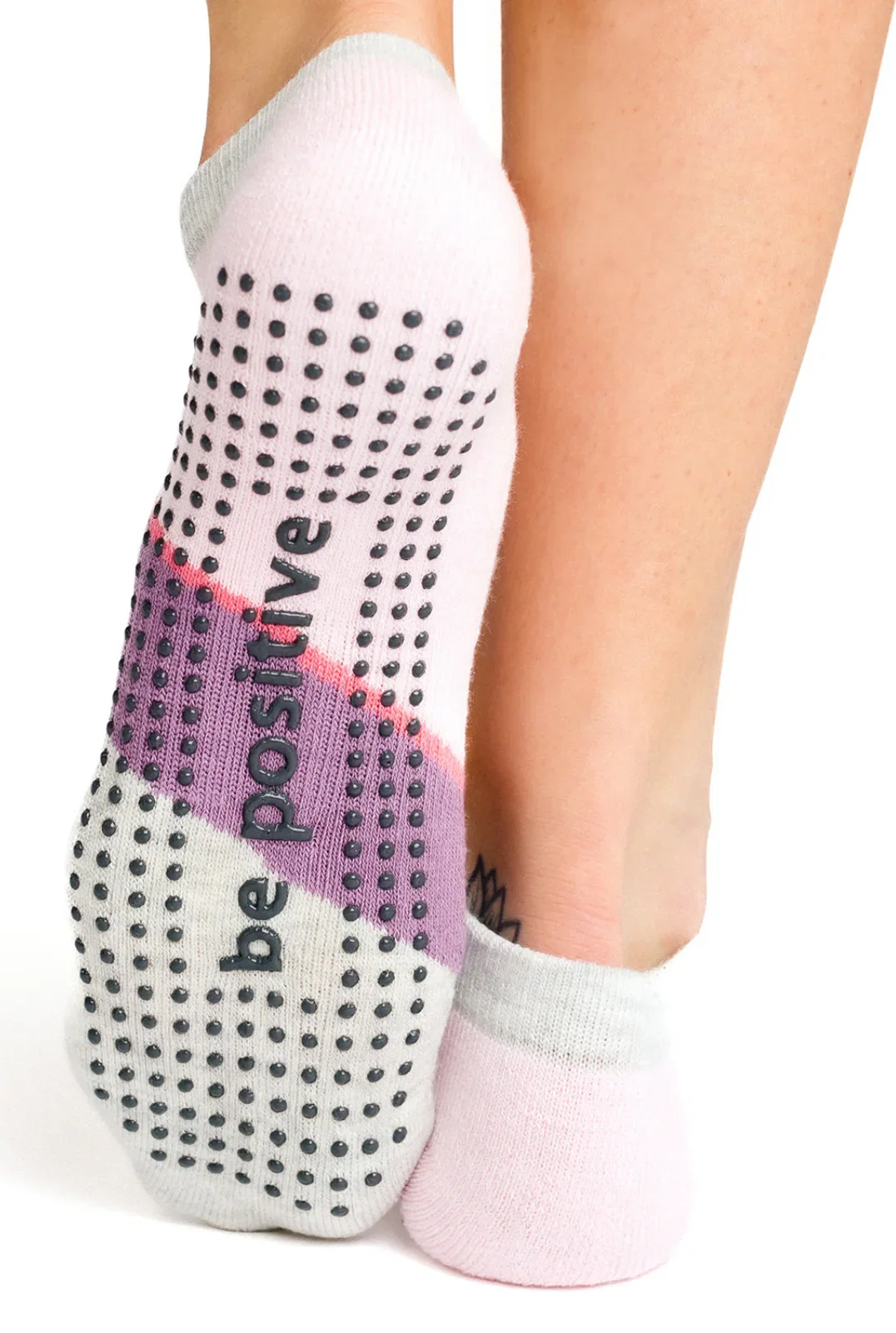 Image of **10-13** Be Positive Althea Grip Socks (Candy)