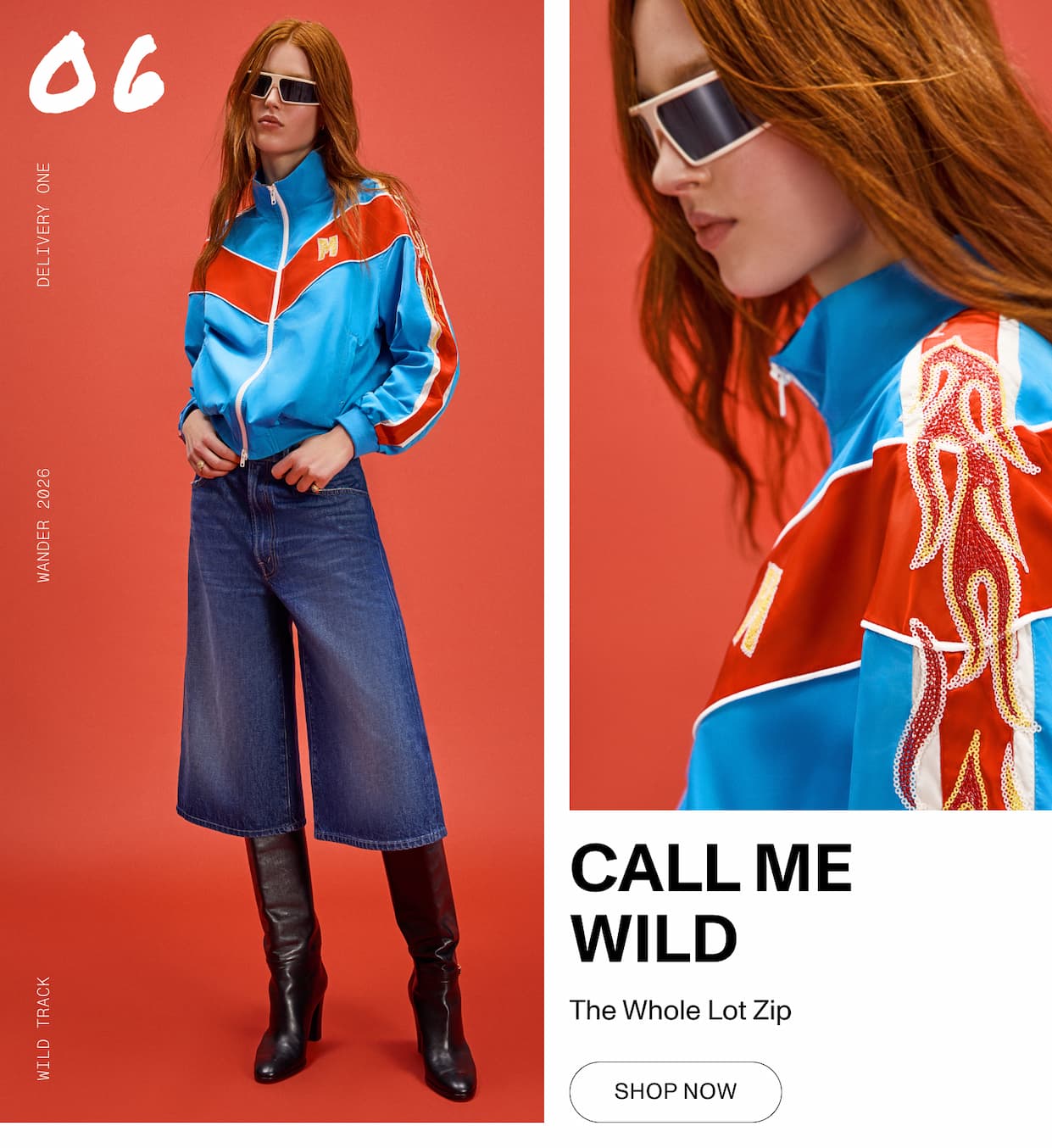 CALL ME WILD - The Whole Lot Zip - SHOP NOW