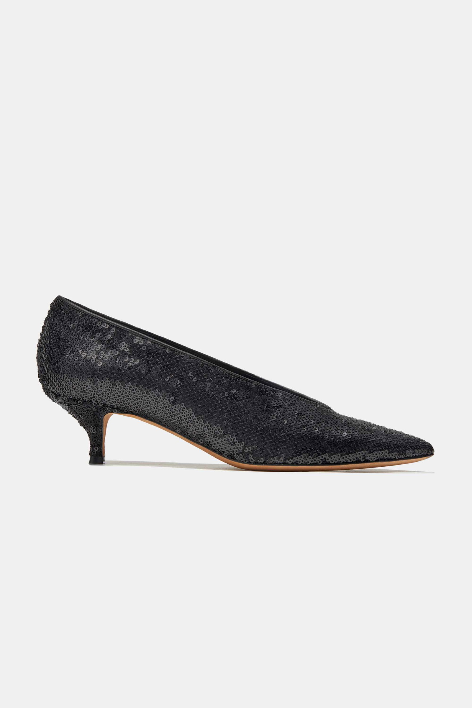 Image of Veneto in Black Matte Paillettes — FINAL SALE