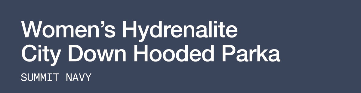 Women's Hydrenalite City Down Hooded Parka