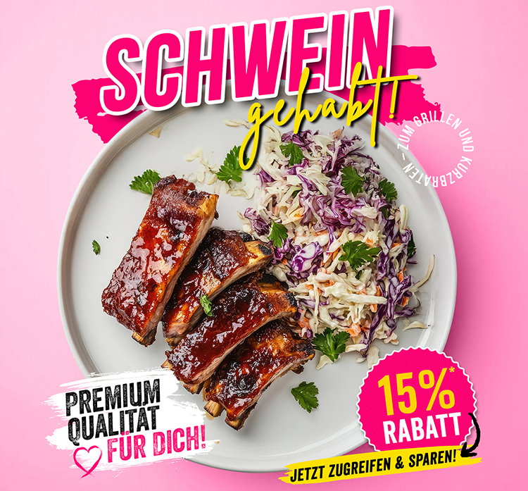 Schwein gehabt - bis zu 20% Rabatt sichern!