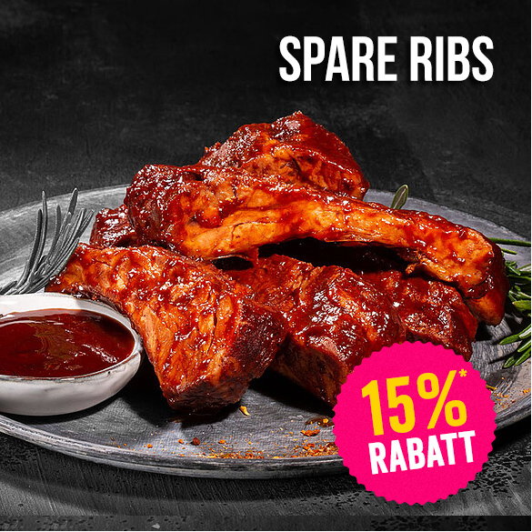 Spare Ribs - 15% Rabatt