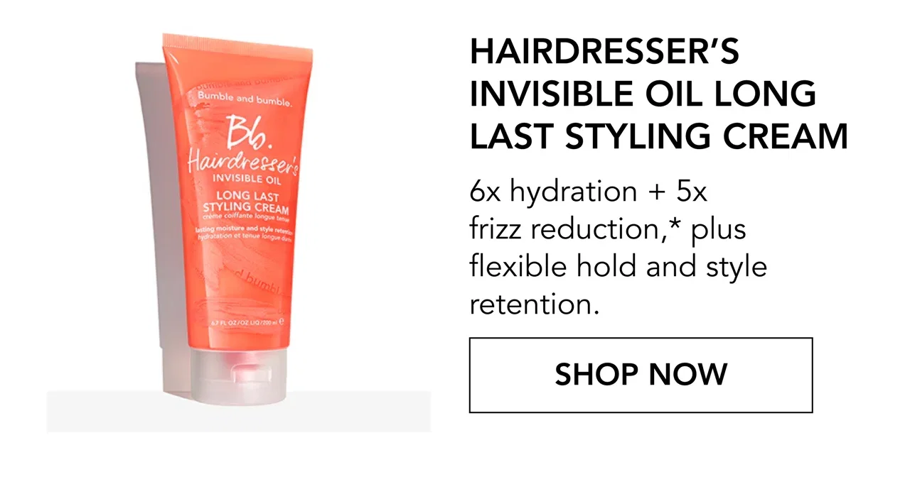 Hairdresser’s Invisible Oil Long Last Styling Cream | 6x hydration + 5x frizz reduction,* plus flexible hold and style retention. | SHOP NOW