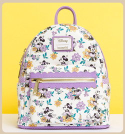 30% off - Loungefly Disney Minnie Mouse All Over Print Floral Mini Backpack