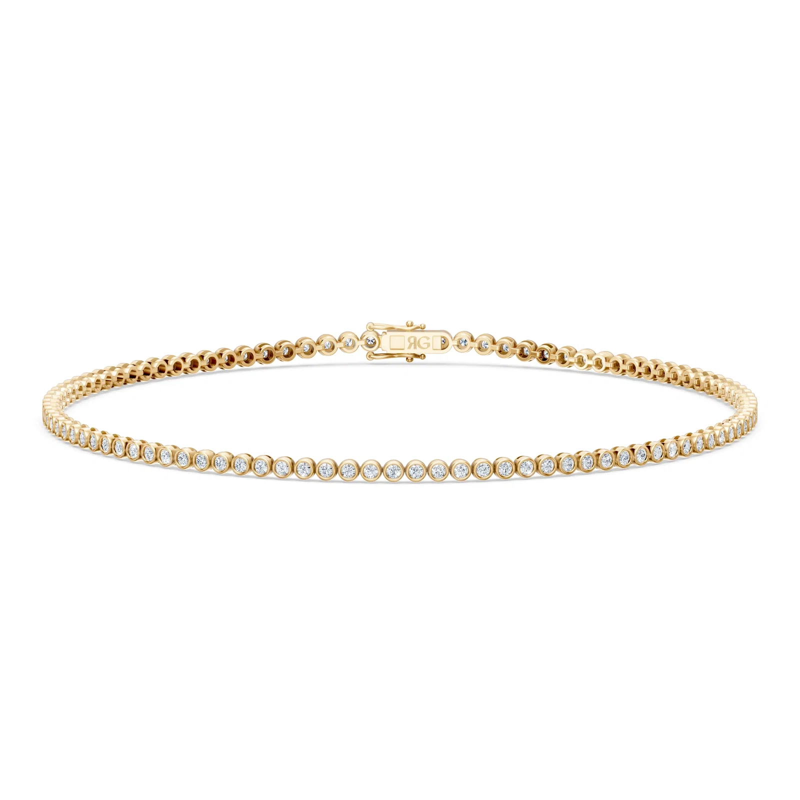 Image of 14K Micro Bezel Tennis Bracelet | 1 Carat