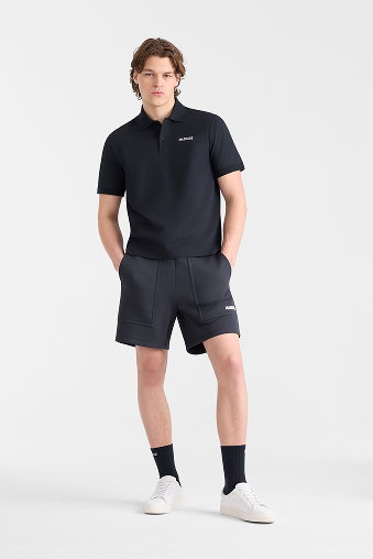 PABLO-CR Flat Knit Rib Collar Polo