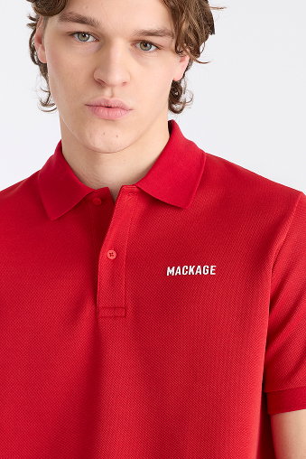 PABLO-CR Flat Knit Rib Collar Polo