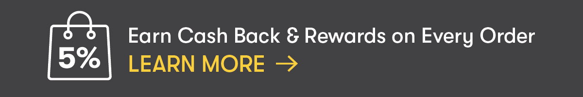 Up to 5% back on every purchase