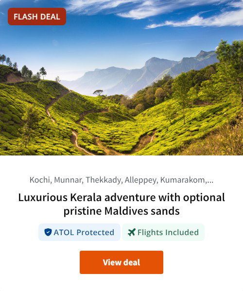 Luxurious Kerala adventure with optional pristine Maldives sands
