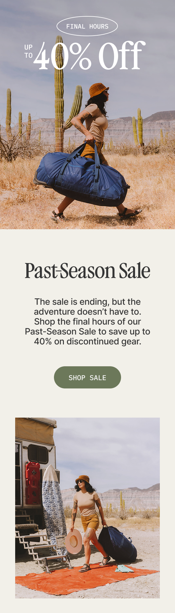 40% Off Past-Season Gear