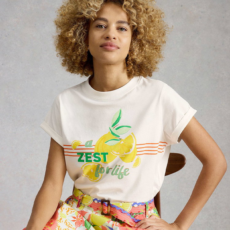 White Stuff Gina Graphic Tee