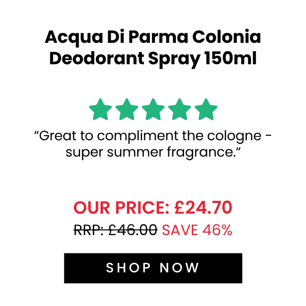 “Great to compliment the cologne - super summer fragrance.“