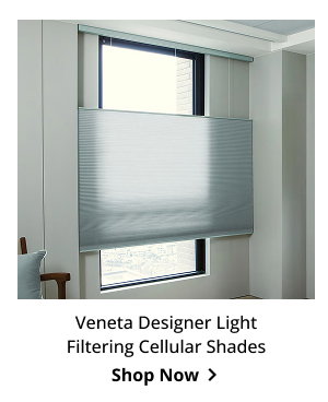 Veneta Designer Light Filtering Cellular Shades | Shop Now >