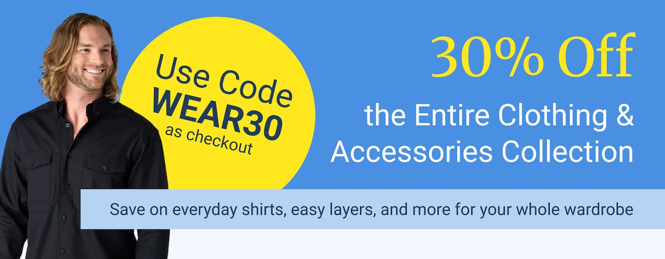 30% Off clothing & accessories
