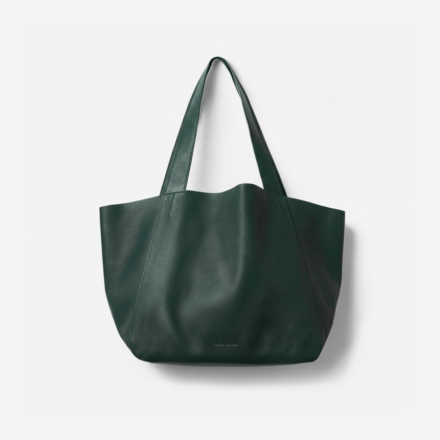 The Times Tote in Evergreen