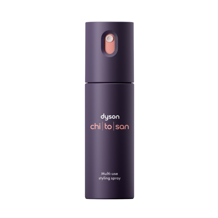 Spray multiusos para peinar Dyson Chitosan™ en formato de viaje (50 ml).