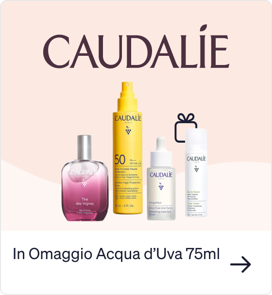 Caudalie skincare and fragrance set — Thé des Vignes perfume, SPF50 sun spray, Vinoperfect serum and 75ml Grape Water gift