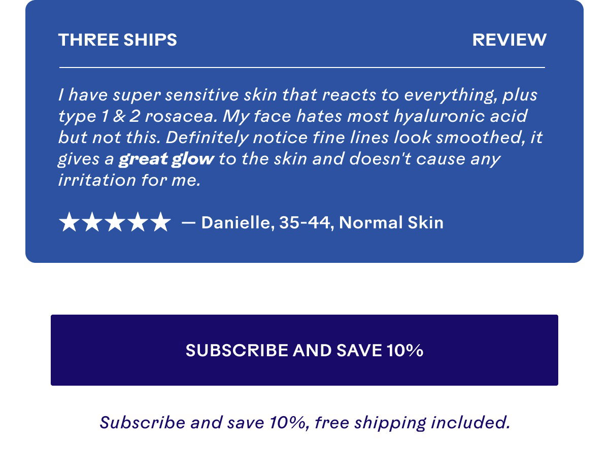 Subscribe and save 10%, free shipping included.