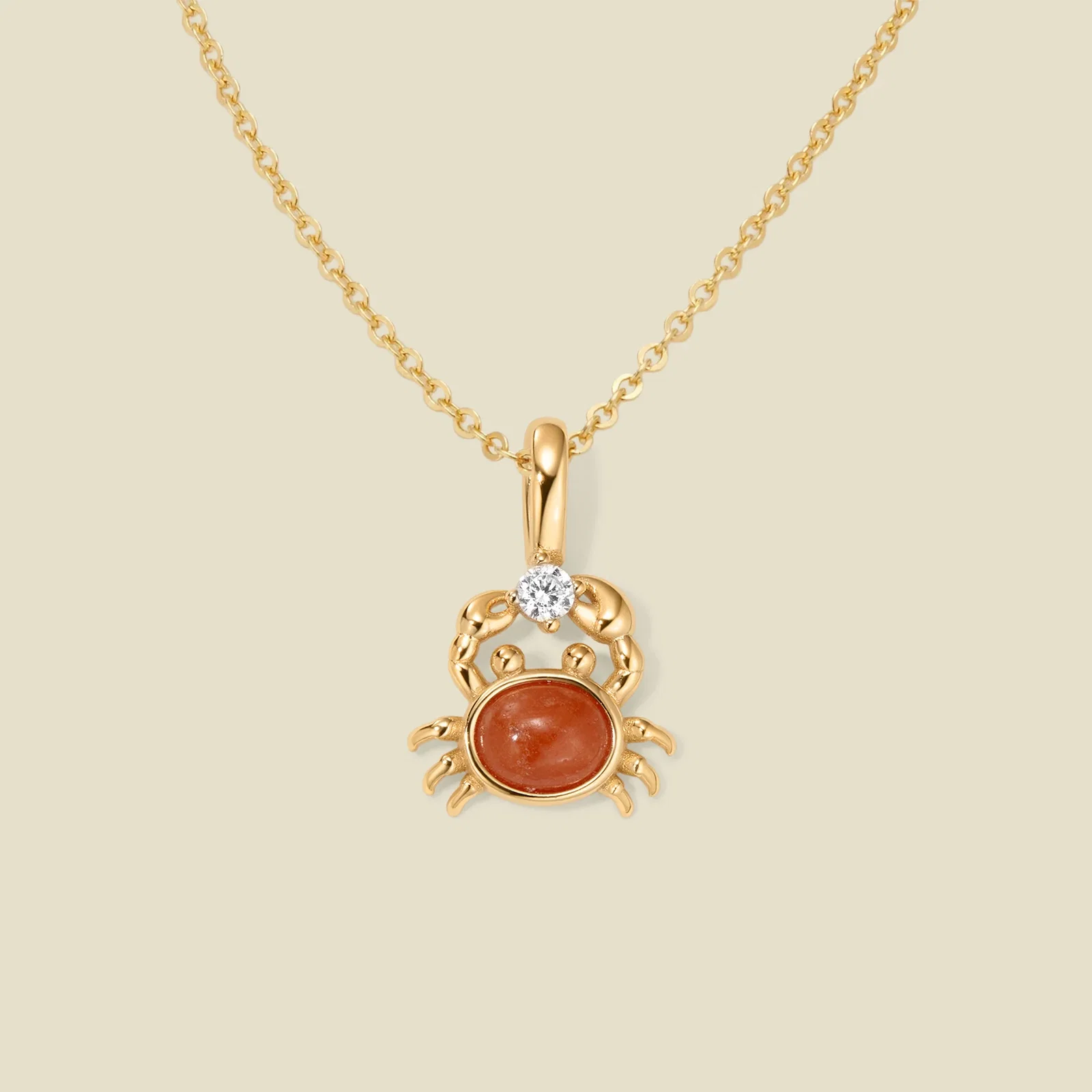 Image of Crab Charm Necklace