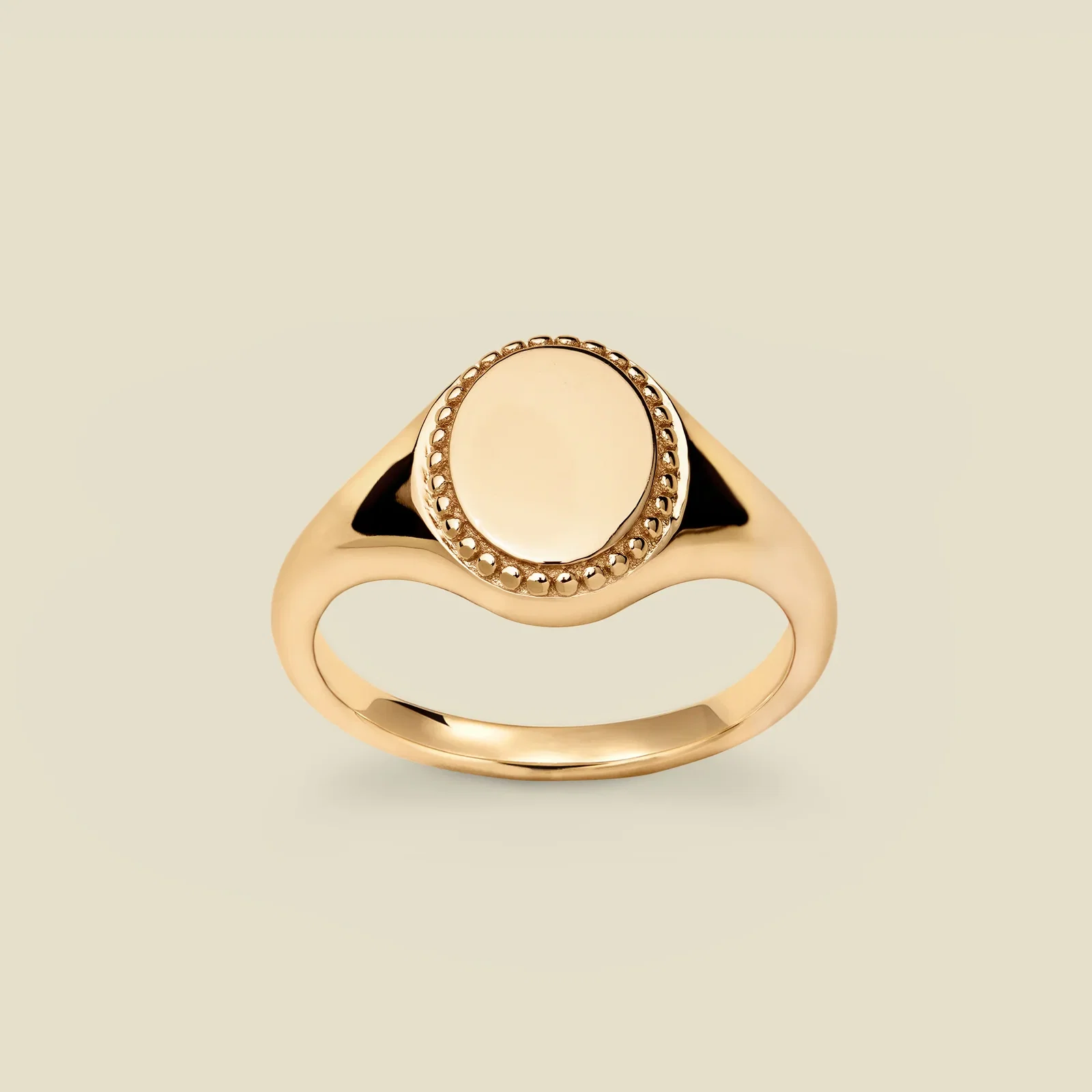 Image of Engravable Oval Signet Ring