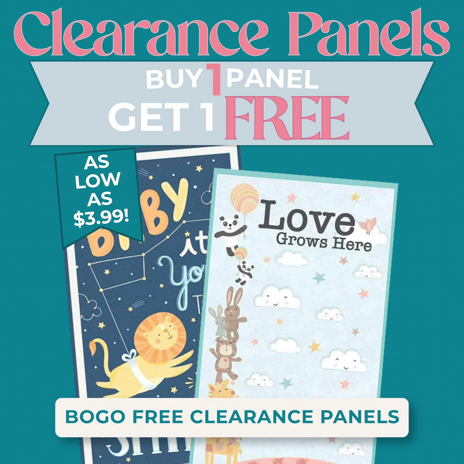 CLEARANCE PANELS BOGO FREE