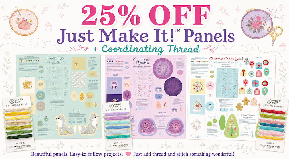 25% OFF JUST MAKE IT PANELS & COORDINATING THREAD
