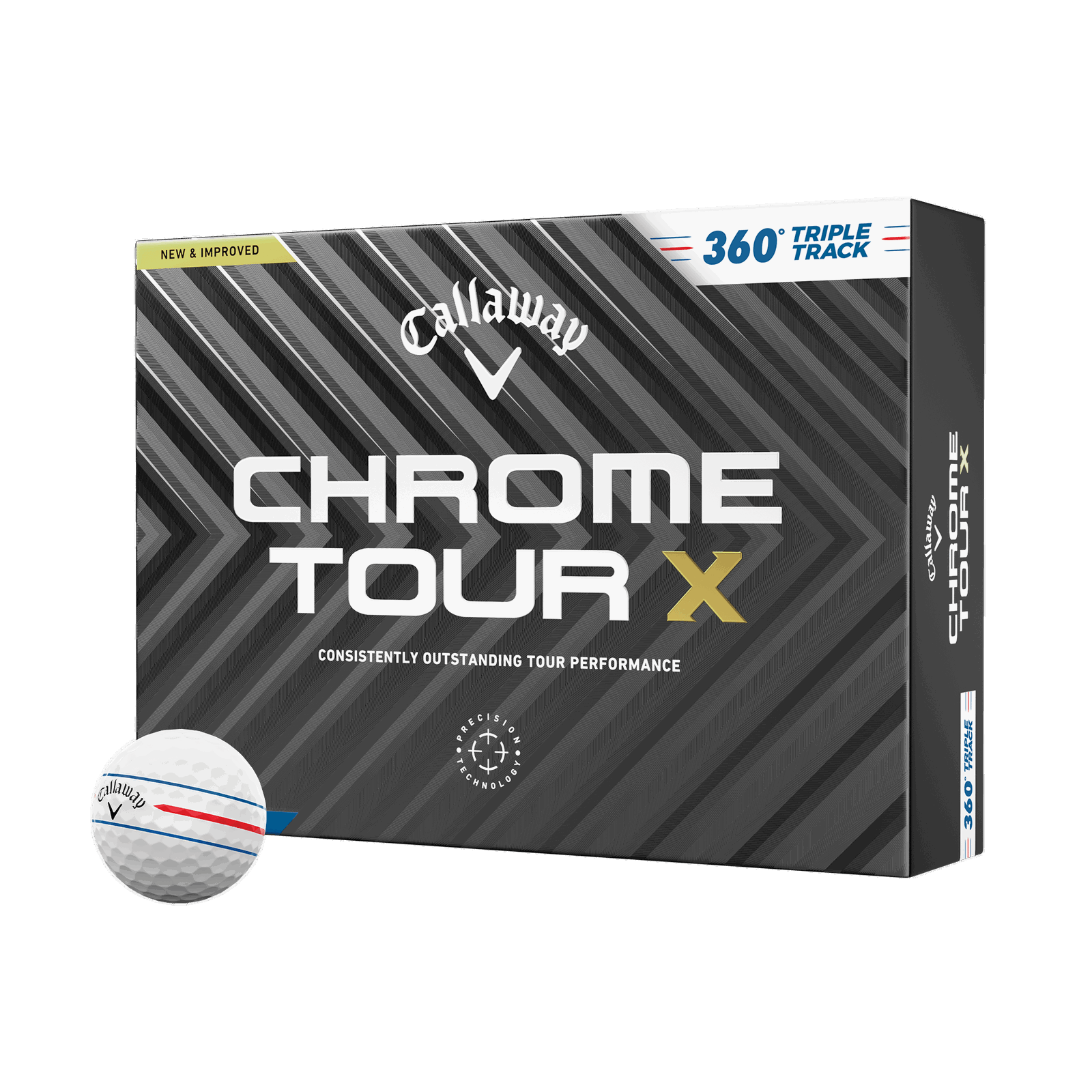 Chrome Tour X 360 Triple Track '24 Golf Balls