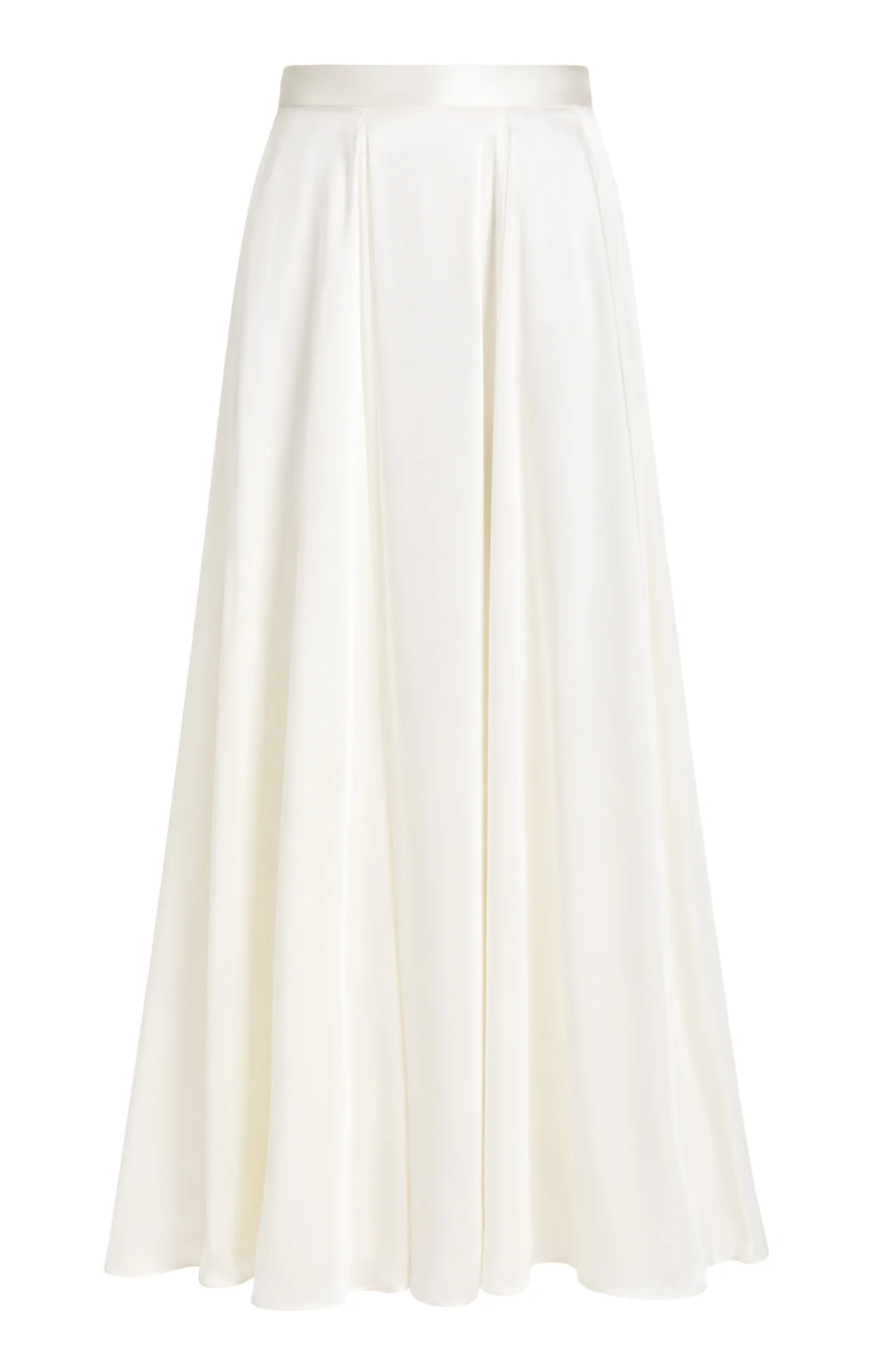 Image of Amerie Satin Skirt - Ivory