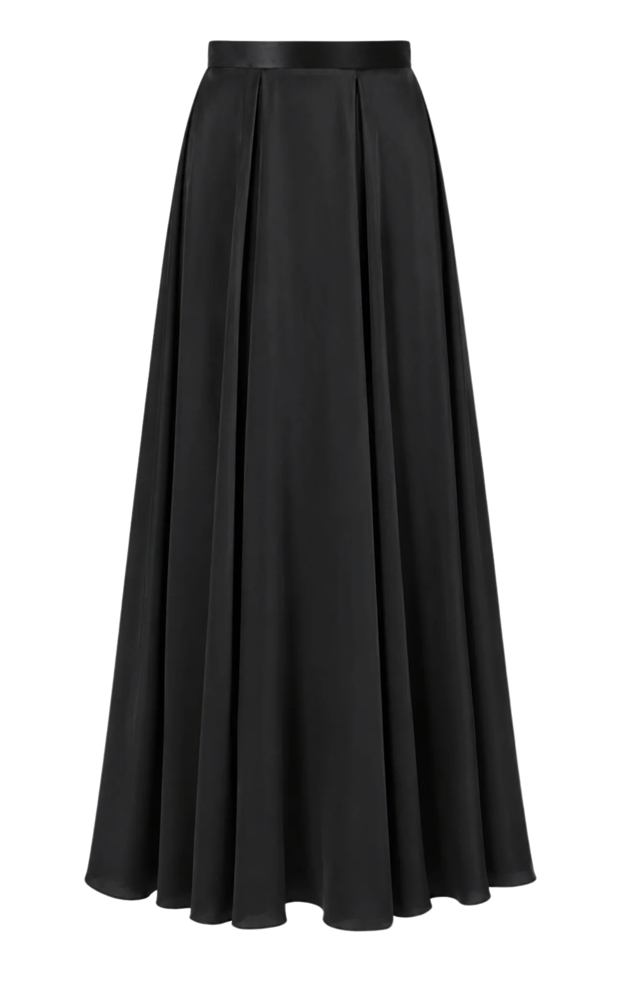 Image of Amerie Satin Skirt - Black
