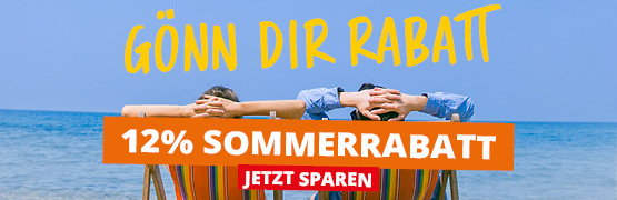Sichere dir 12% Sommerrabatt!